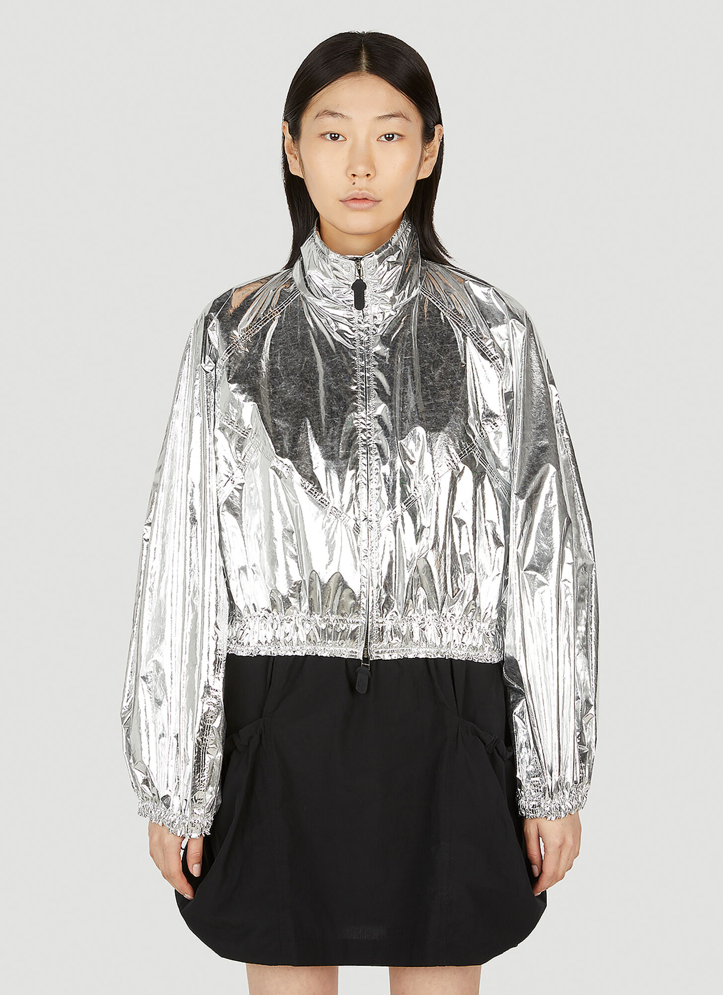 Moncler Flatbush Windbreaker Gray In Gris