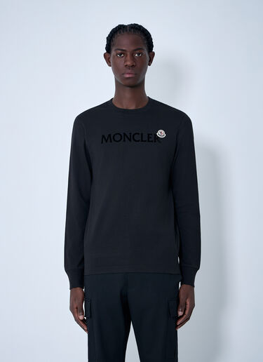 Moncler Logo Motif T-Shirt Black mon0163040