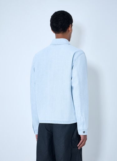 Stone Island Denim Biker Jacket Blue sto0164034