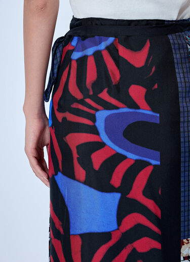 Dries Van Noten Scarfy Long Skirt Blue dvn0265011