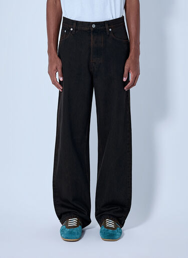 LN-CC® - Dries Van Noten: Pine Denim Jeans - Dark Brown Dries Van Noten Pine Denim Jeans Dark Brown dvn0165010
