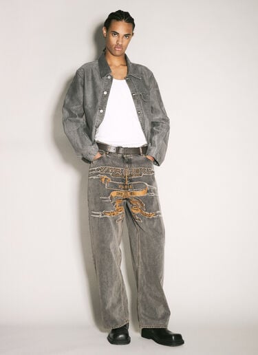 Y/Project Evergreen Paris' Best Patch Jeans Grey ypr0358008
