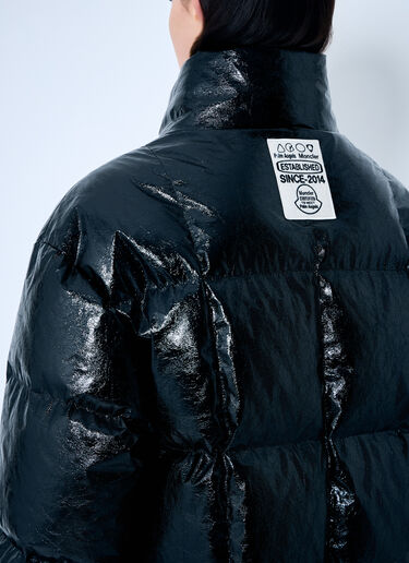 8 Moncler Palm Angels Simoom Short Down Jacket Black mpa0359003