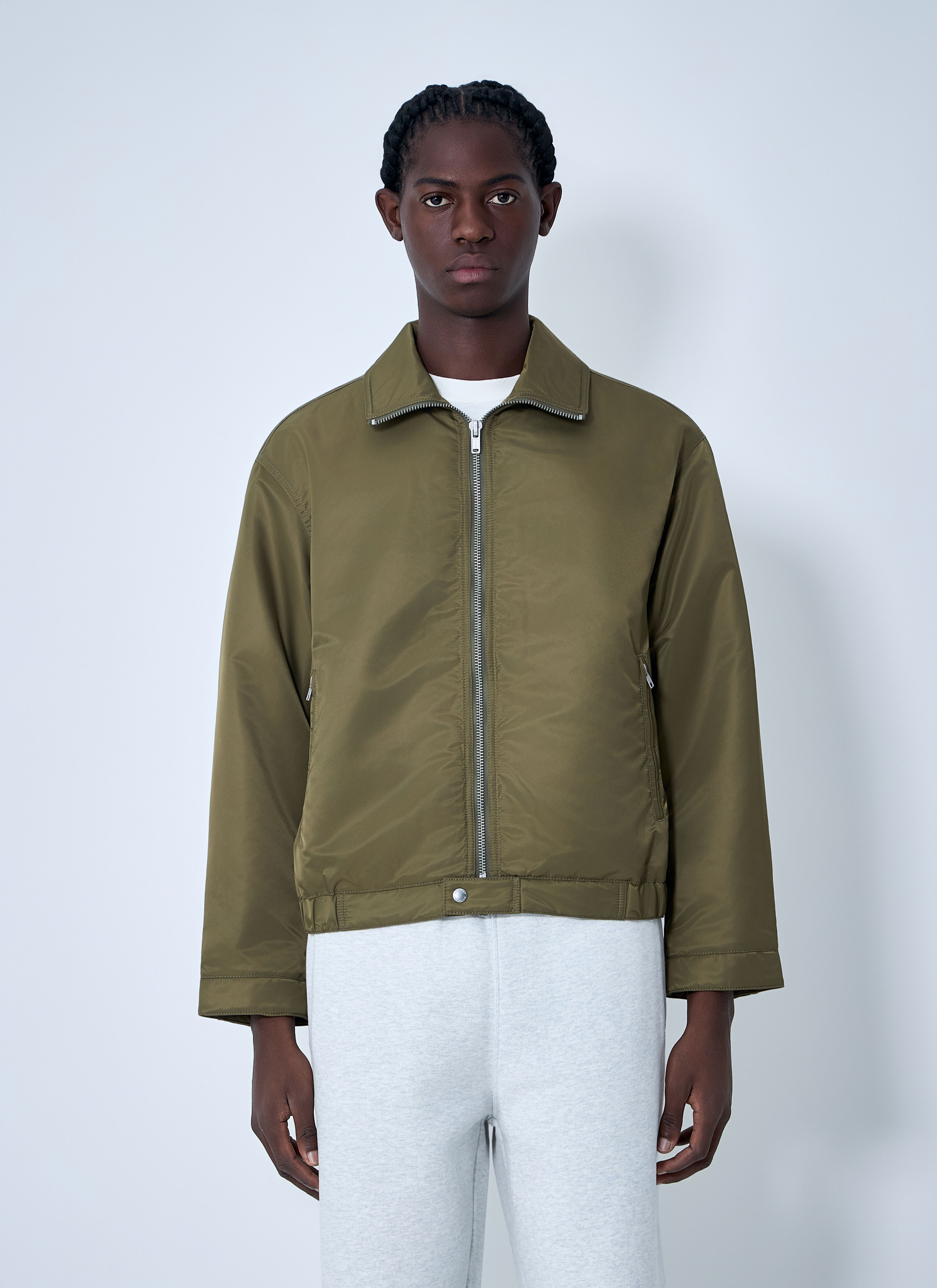Stüssy Men's' Pile Lined Zip Jacket in Olive | LN-CC® Stüssy Men's' Pile Lined Zip Jacket in Olive | LN-CC®