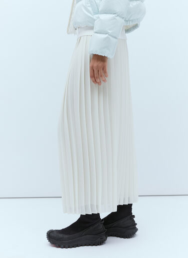 Moncler Pleated Skirt White mon0255026