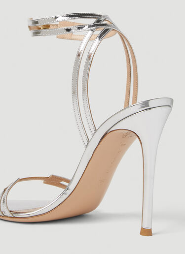 Strappy High Heeled Sandals Gianvito Rossi Strappy High Heeled Sandals Silver gia0251002