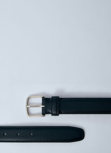 The Row Classic Leather Belt Black row0260043
