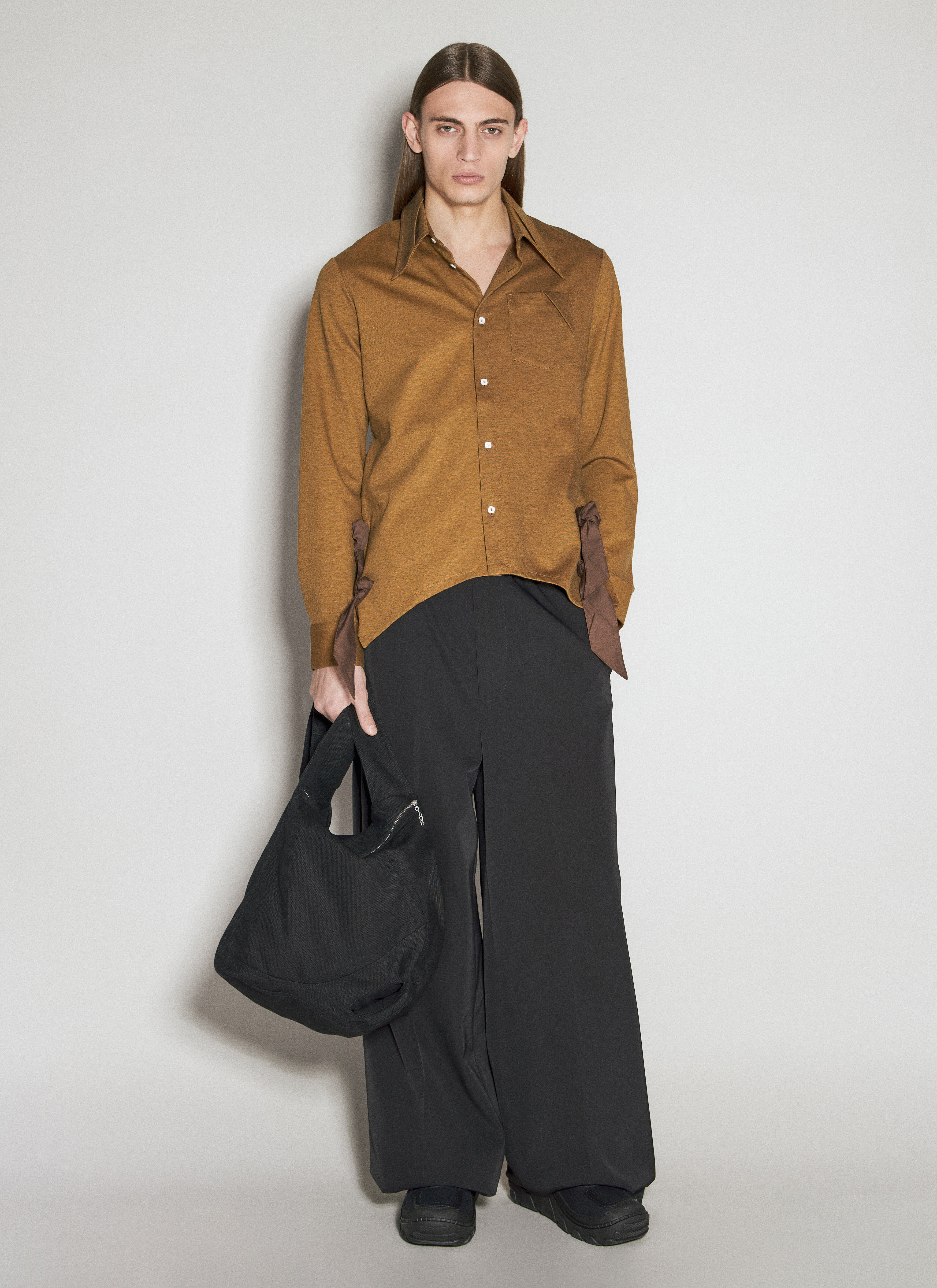 バッグ kiko kostadinov deultum bag black Kiko Kostadinov Deultum Leather Bag Black / Beige – Très Bien