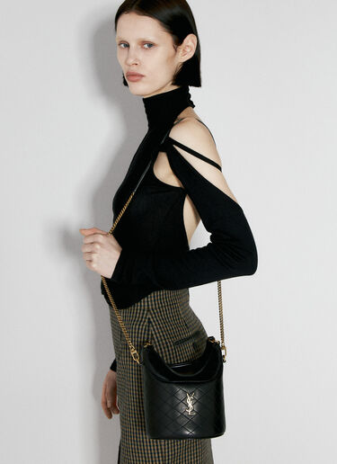 Saint Laurent 게이비 버킷 숄더백  블랙 sla0255102
