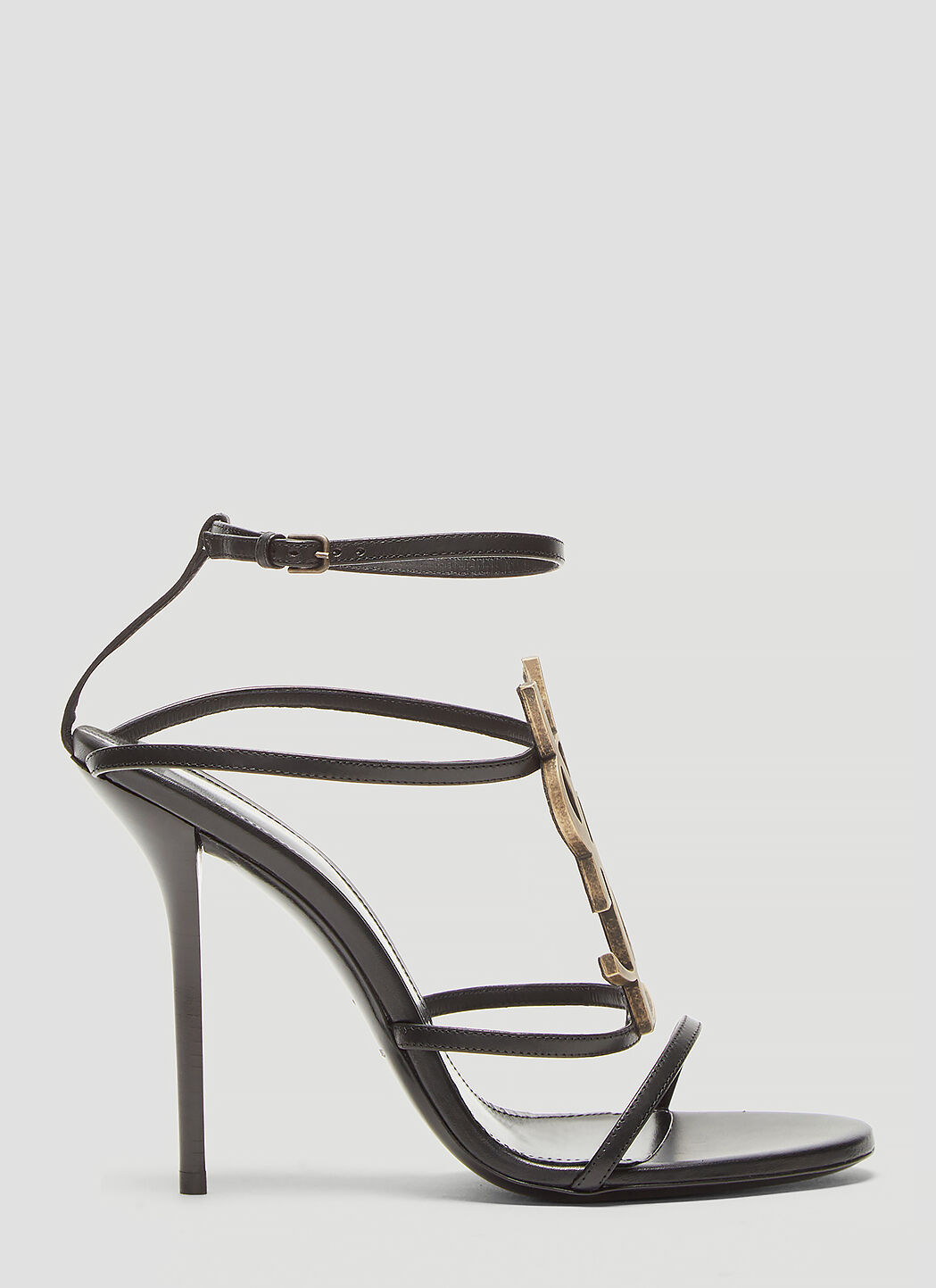 Saint laurent cassandra high logo best sale sandal