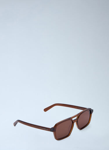 Retrosuperfuture x MM6 Geometric Frame Sunglasses Brown rmm0364005