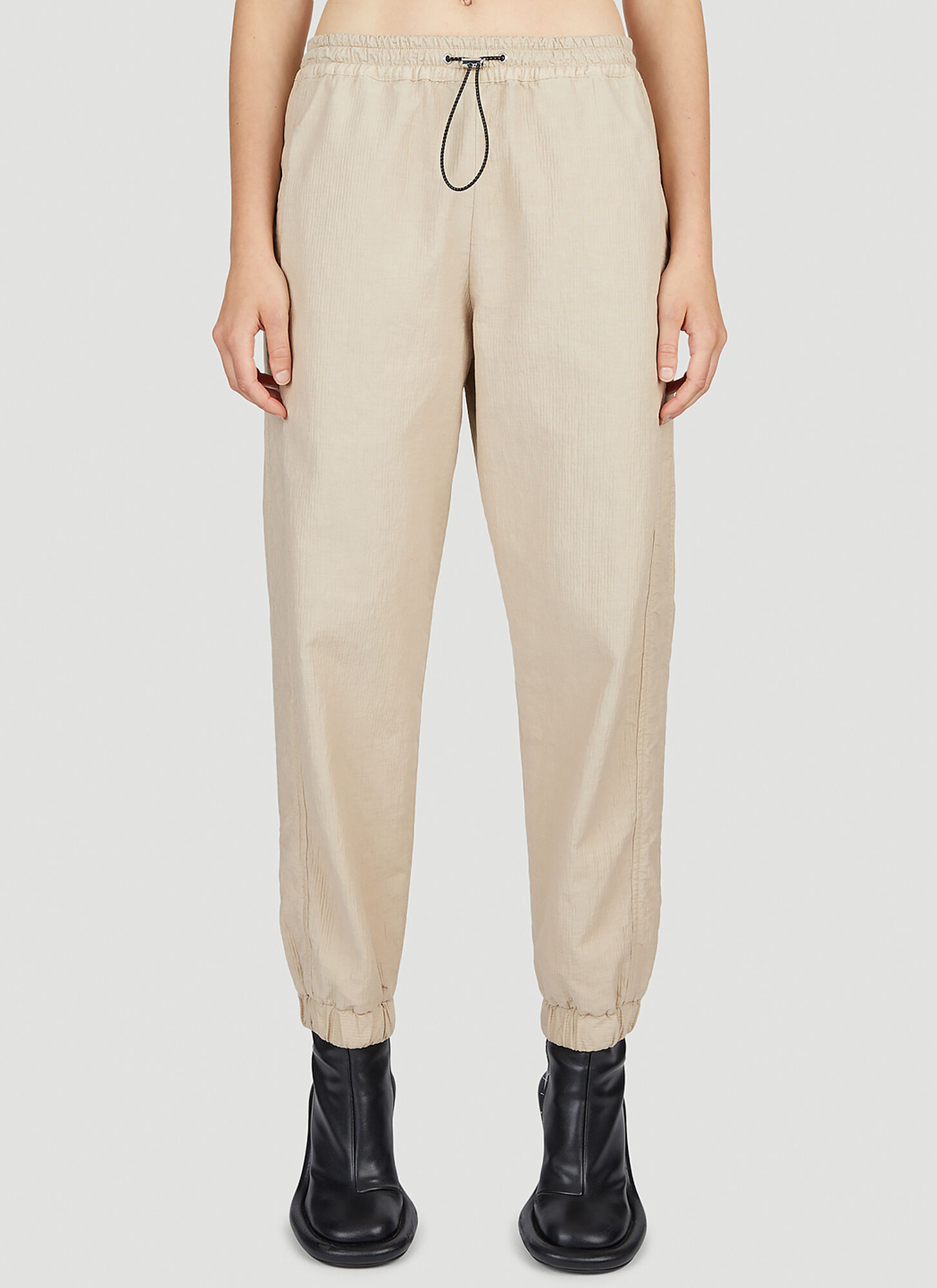 Jw Anderson Women's Drawcord Track Pants In Beige