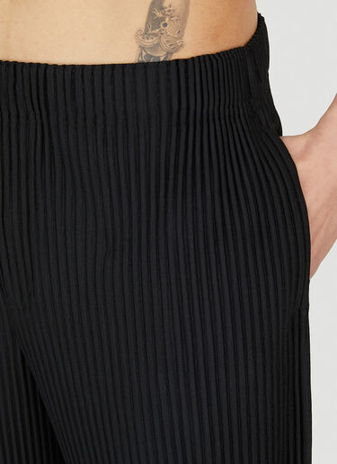 Loose Fit Straight Pants Homme Plissé Issey Miyake Loose Fit Straight Pants Black hmp0152008