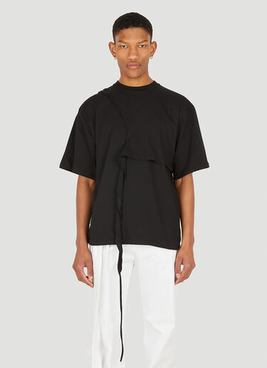 Otto Wrap T-Shirt Ottolinger Otto Wrap T-Shirt Black ott0348006