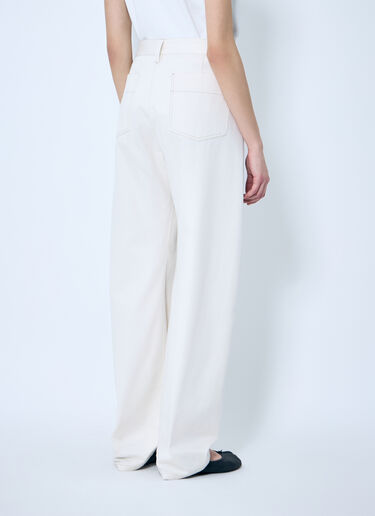 Lemaire Five Pocket Twisted Pants Cream lem0260006