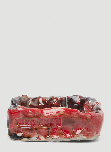 Niko June Abstract Jewellery Bowl Red nkj0347009