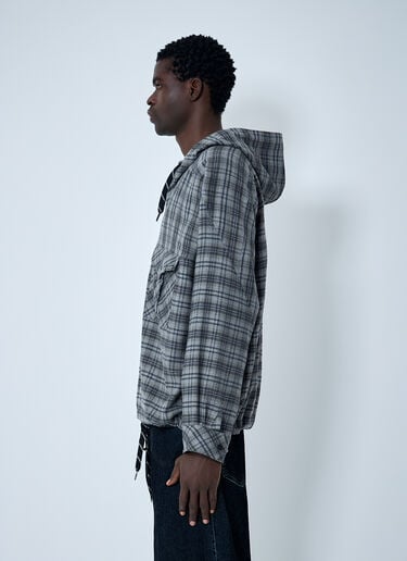 Check Hooded Sweatshirt Martine Rose Check Hooded Sweatshirt Grey mtr0162011