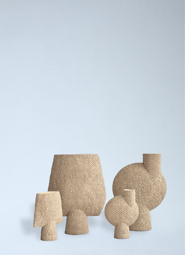 101 Copenhagen Textured Ceramic Vase Beige wps0692311