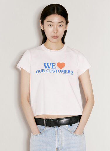 Alexander Wang 그래픽 슈렁큰 티셔츠  화이트 awg0256006