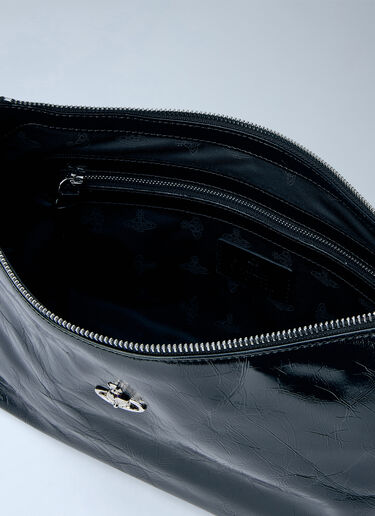 LN-CC® - Vivienne Westwood: Emma Shoulder Bag - Black Vivienne Westwood Emma Shoulder Bag Black vvw0266018