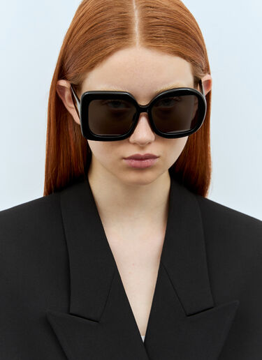 Jacquemus Les Lunettes Carré Rond Sunglasses Black jas0258003