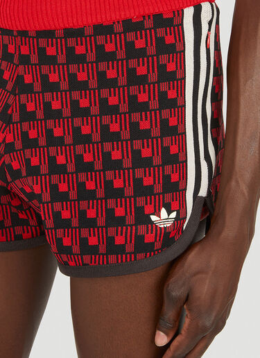 adidas by Wales Bonner Graphic Jacquard Knit Shorts Red awb0348005