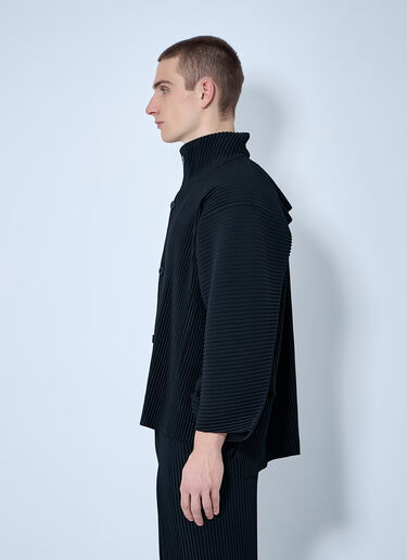 Homme Plissé Issey Miyake Pleated Jacket Black hmp0160004