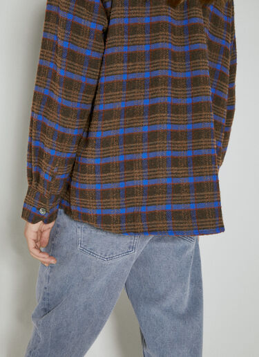 Above Check Bouclé Shirt Our Legacy Above Check Bouclé Shirt Brown our0154001