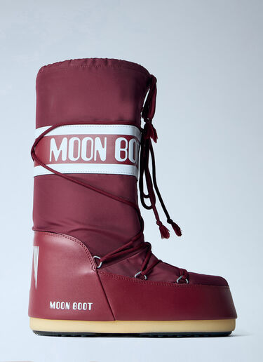 LN-CC® - Moon Boot: Icon Nylon Boots - Burgundy Moon Boot Icon Nylon Boots Burgundy mnb0366004