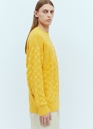 Patta Purl Ribbed Knit Sweater Yellow pat0154004