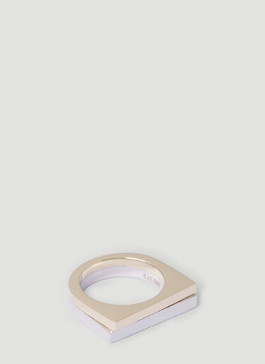 Tom Wood Step Duo Ring Silver tmw0351018