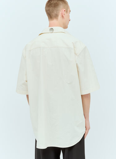 Jil Sander Layered Poplin Shirt Cream jil0156001