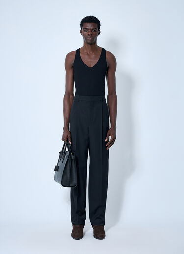 Saint Laurent Knit Tank Top Black sla0160002