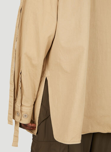 Dries Van Noten 斜纹布工装衬衫  米色 dvn0156017
