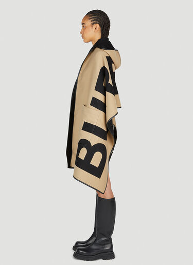 Burberry 文字围巾斗篷 米色 bur0253067