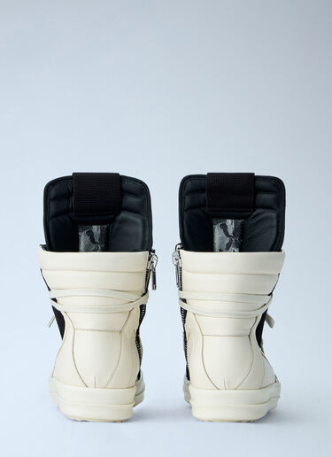LN-CC® - Rick Owens: High-Top Suede Geobasket Sneakers - Black Rick Owens High-Top Suede Geobasket Sneakers Black ric0165014