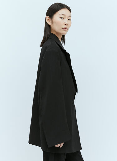 Jil Sander 라운드 쥬얼 울 블레이저 블랙 jil0255010