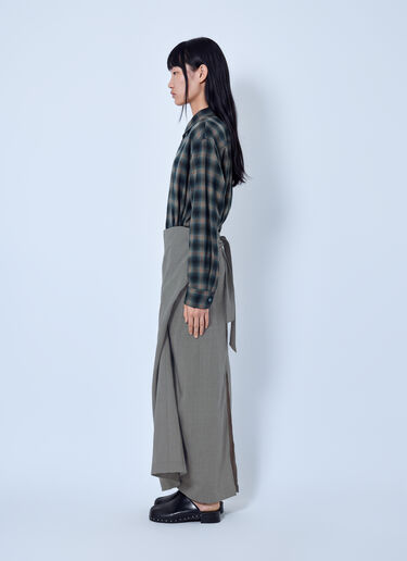 Our Legacy Twisted Shirt Dress Grey our0265022