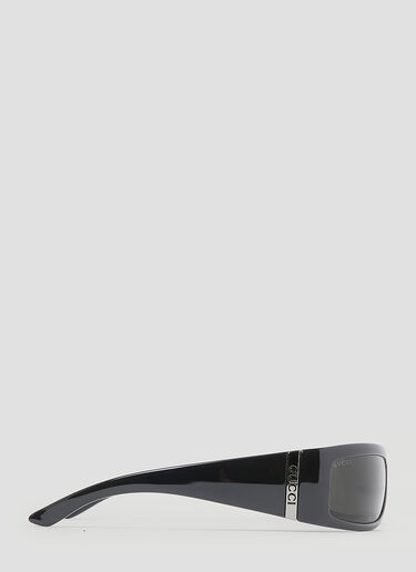 Gucci 矩形框太阳镜 黑色 gus0154013