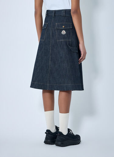 Button-Front Denim Midi Skirt Moncler Button-Front Denim Midi Skirt Blue mon0264018