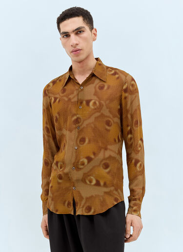Celdon Shirt Dries Van Noten Celdon Shirt Brown dvn0158012