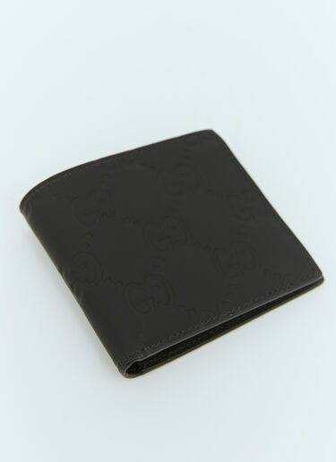 GG Rubber Effect-Bi-Fold Wallet Gucci GG Rubber Effect-Bi-Fold Wallet Black guc0155110