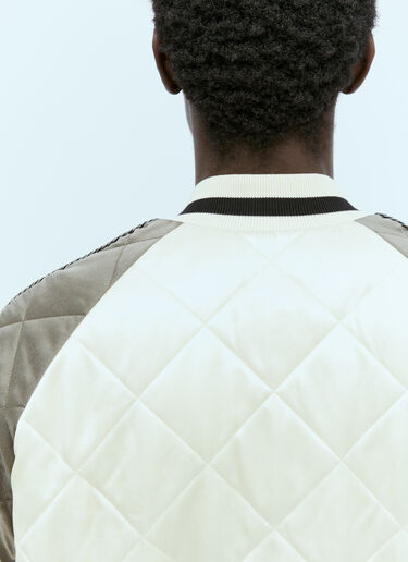 Gosper Down Varsity Jacket Moncler x Palm Angels Gosper Down Varsity Jacket Cream mpa0155002