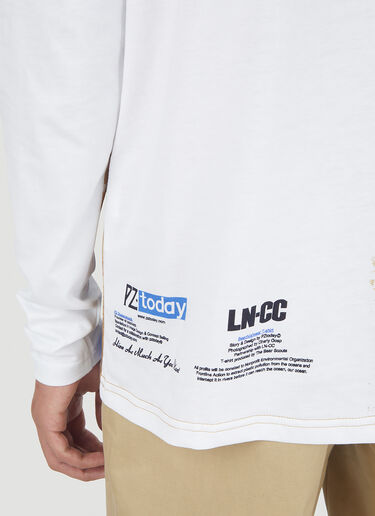 LN-CC X PZ TODAY T 02 PZ Today 长袖 T 恤 米色 lpt0146001