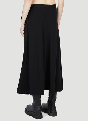 TOTEME 腰部系带半裙 黑色 tot0252009