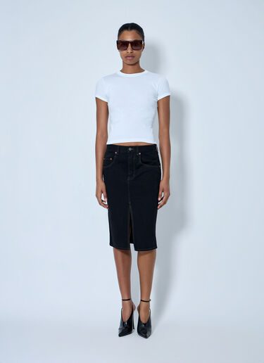LN-CC® - Saint Laurent: Cotton Jersey T-Shirt - White Saint Laurent Cotton Jersey T-Shirt White sla0264041