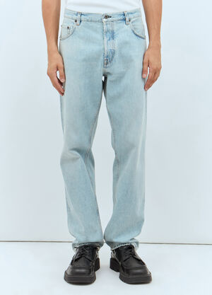Miu Miu Logo Patch Jeans Burgundy miu0159006