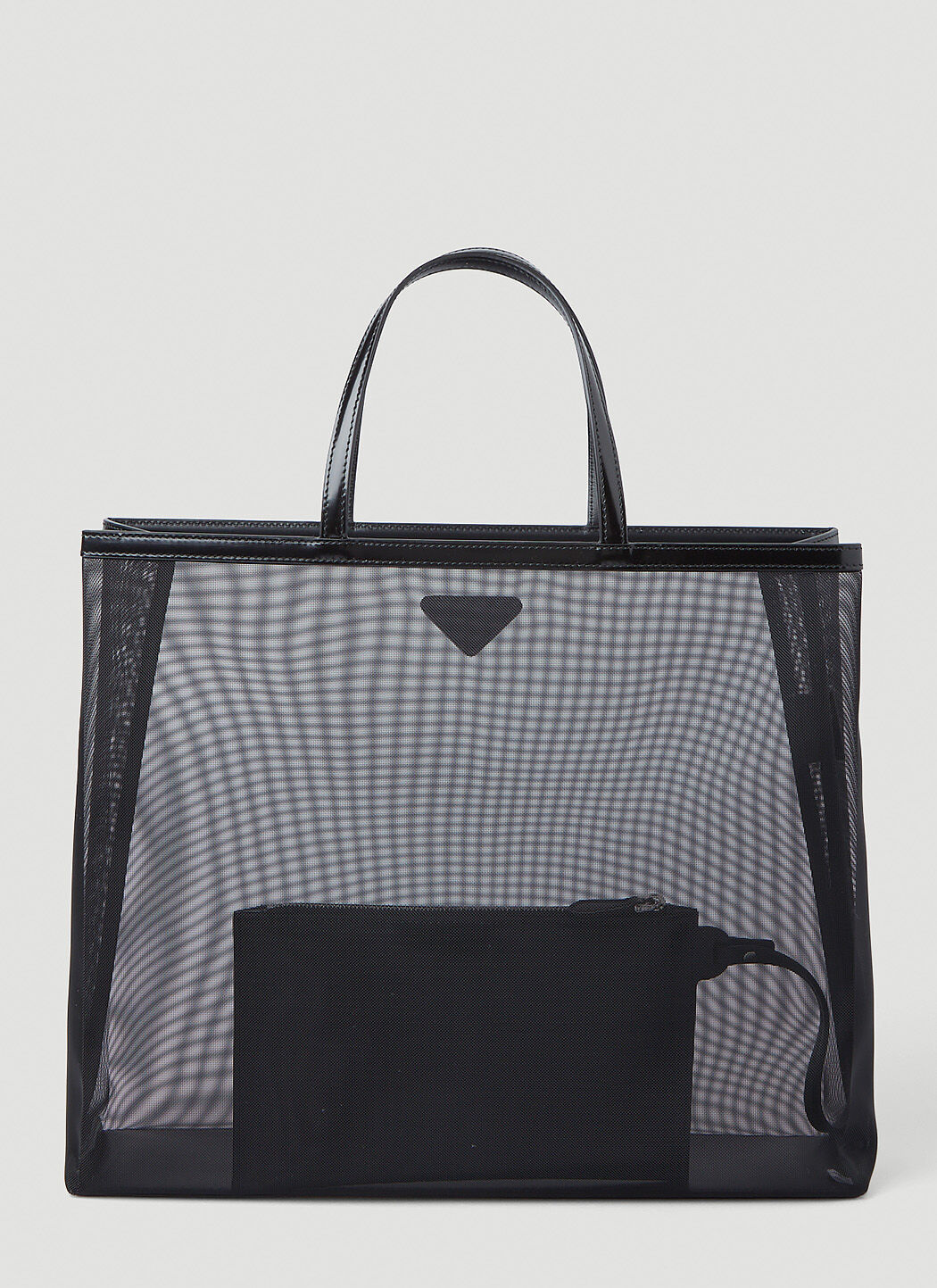 Prada clear tote sales