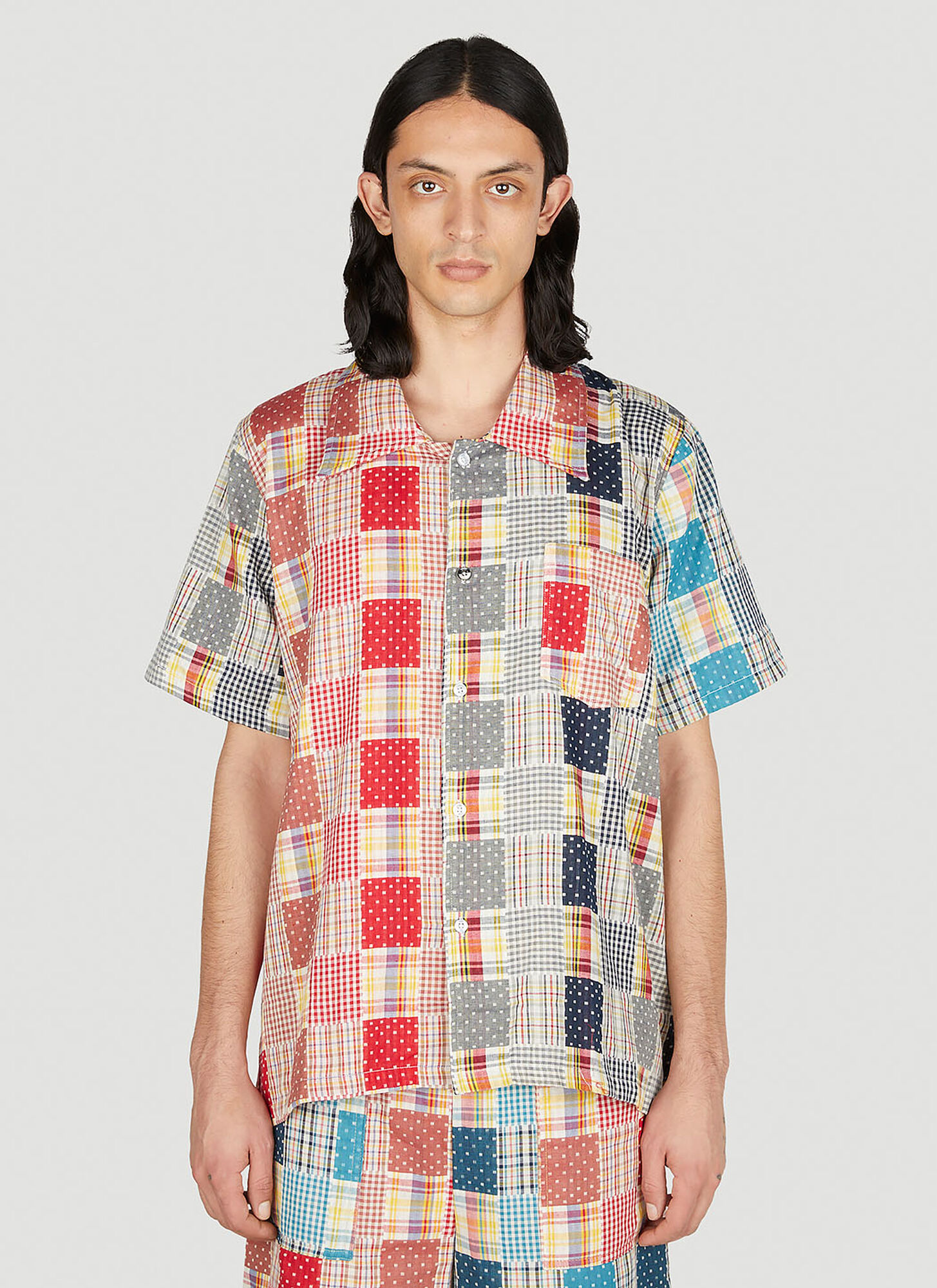 (d)ivision Patchwork Check Shirt