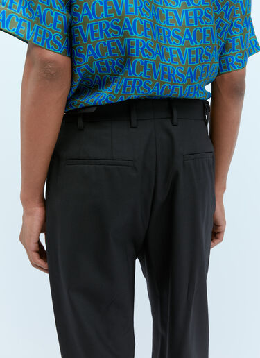 Versace 메두사 울 캔버스 팬츠 블랙 ver0153009